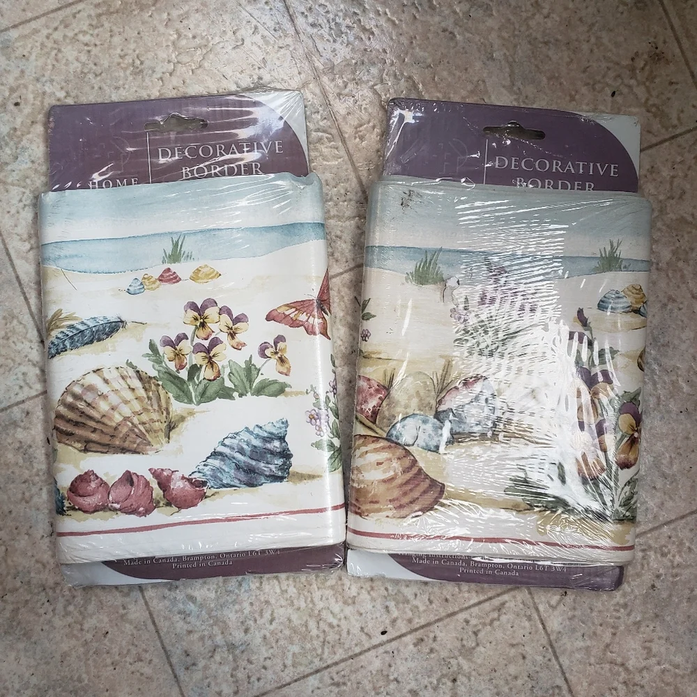 2 set Vintage 5yd Self Adhesive Wallpaper Boarders